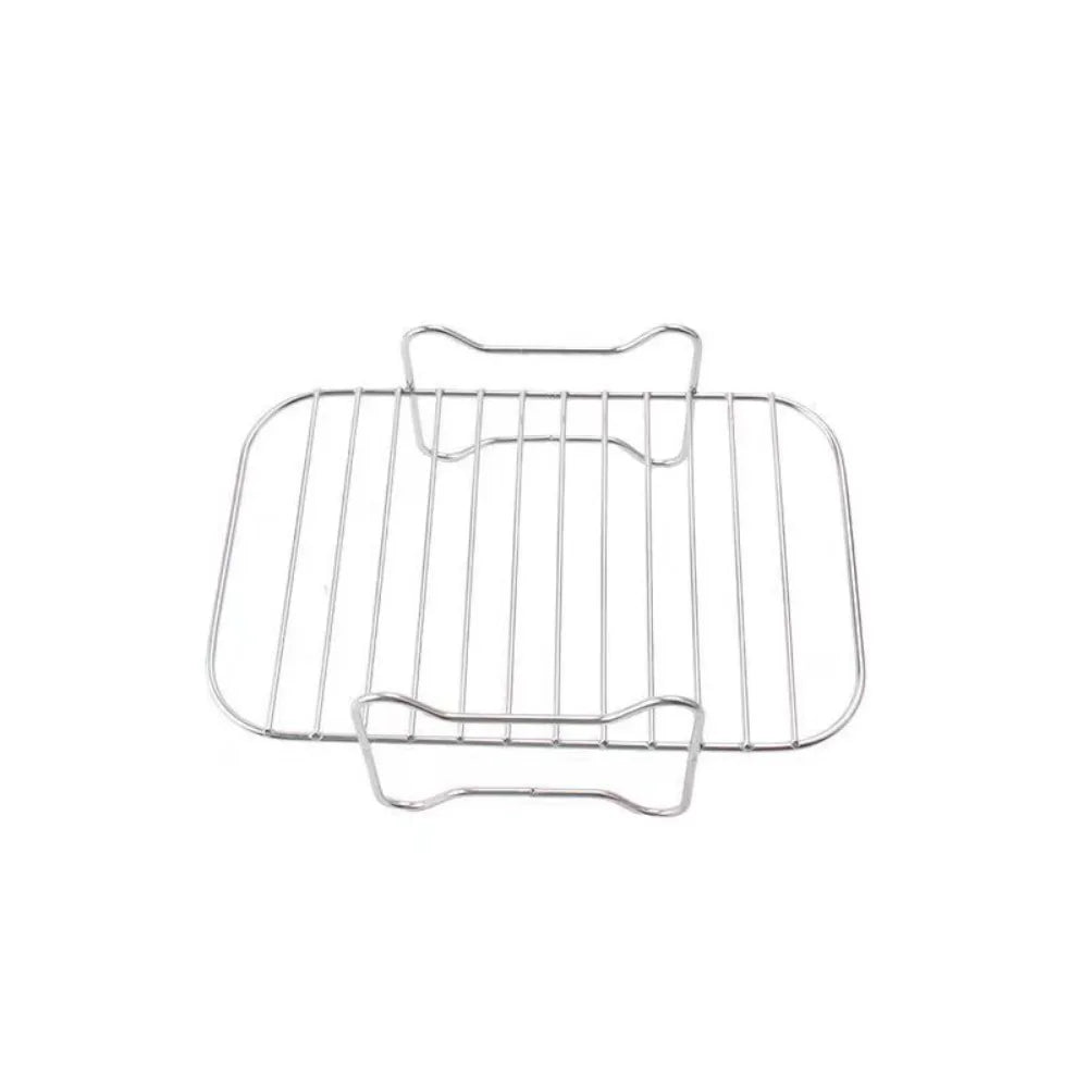 Stainless Steel Air Fryer Basket Tray Airfryer Rack Versatile Roasting Rack Air Fryer Holder Kitchen Supplies Baking Accessories